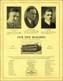 Archival 1929 photograph of the original Terminal-Andrae headquarters in Milwaukee